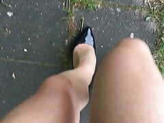Sissy walk outside