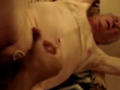 giving grandpa a helping hand