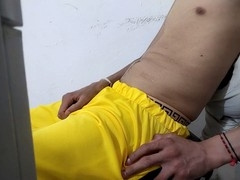 Wild Latin stud shows off his hefty cock