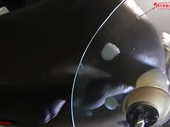 Extreme Huge Dildo Super Slow Motion Riding Twink
