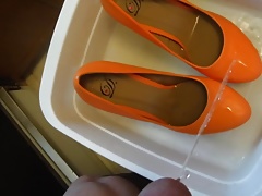 Pissing Orange Platforms fm MrMessyshoes P5
