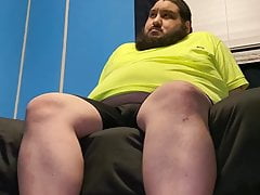 Kicking my feet back while watching tv