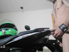 I wank with my motorbike