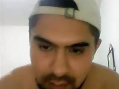 Sexy latino with nice dick cumming