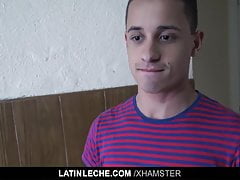 LatinLeche - Two Hot Hunks Jizz On A Straight Guy