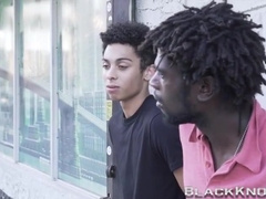 Gay teen 18+ rides black schlong