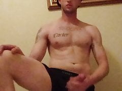Jonathanphoenix takes it off and strokes cock