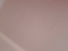 In shower fucking my flesh colored dildo