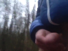 Real Gay Exhibitionist boy is jerking in public