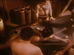 Anal Dude Takes Four Cocks On Pool Table