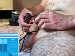 I enjoy being remotely controlled. Estim electro spunk-pump cumshot