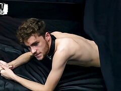 Handsome leather dom breeds anonymous bottom