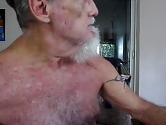 I Shave my Beard and misuse my Hole Before Cumming on the Shaven Hair
