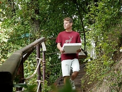 Ollie Barn and Archi Gold are fucking in the cabin