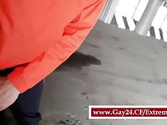 Risky Fucking in the empty parking at the airport