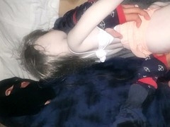 I satisfy the naughty girl and end up spilling my load in her backdoor