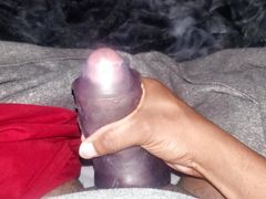 Uncut Big Black Cock Penetrating  Small Sextoy (Onahole)