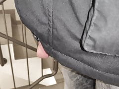 Precum dripping at Stairs