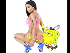 Nicki Minaj big ass poster cum tribute