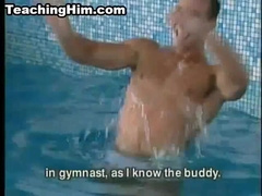 Insane Fellow Deep-Throating On A Rock-Hard Pipe In A Sauna