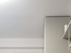 Uber-cute stud tugging sausage and nutting