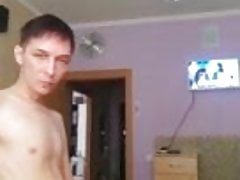 Jerking off while watching TV