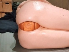 Bubble ass, big oiled ass, ass spanking