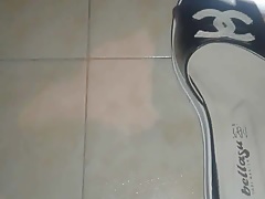 Her sandal  big Cumshoot  1 !