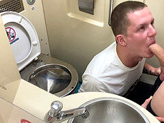 Toilet blowjob, pickup, gay public toilet