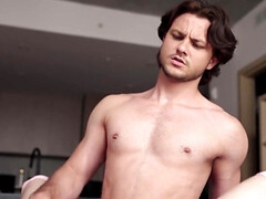 Dressed like a gamer girl and getting his ass drilled