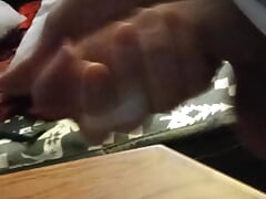 Jerk off on table