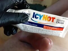Sounding with Icy Hot cream