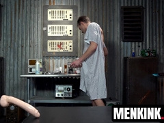 Sherman Maus tries various sex toys to collect his sperm