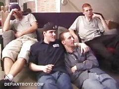 Four Curious Boys Sex Orgy