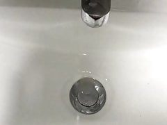 Big load cum in bathroom
