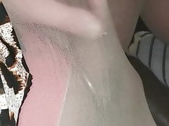 crossdresser masturbates in pantyhose