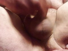 Cumming hard from ass play