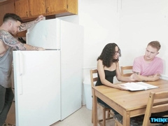 Ginormous Man Rod Stepson Deep Throat Fuckfest With Money-Shot