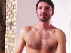 Bruno Balls jerks off his thick cock