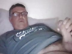Daddy cums on cam