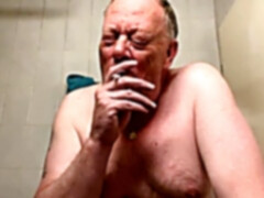 Swiss granddad in bathroom