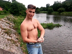 Hairy booty amateur gets banged in an outdoor video