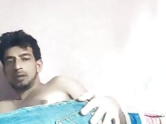 Hot model masturbating hard