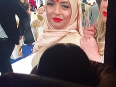 Cum Tribute For Golden Hijabi Yasmin