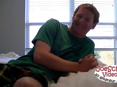 Hot young bisexual John has a little experience with guys