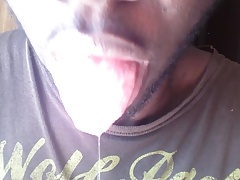 My spit and tongue. I'm thirsty