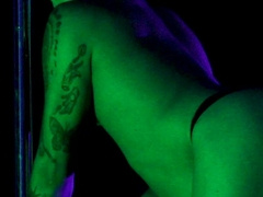 Hot and passionate pole dancing by sexy world class pole dancer Blaine Petrovia