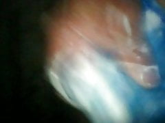 Jugando con mi calzonsito y enjabonado