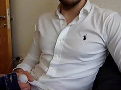 Sexy young guy in Ralph Lauren Shirt and DSQUARED2 Jeans