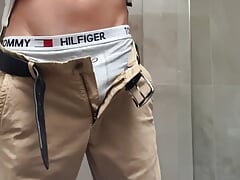 Twink being naughty at work